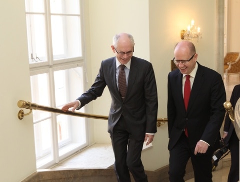 Sobotka a Rompuy