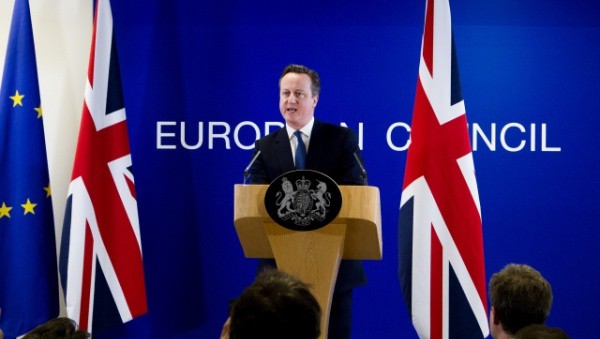 David Cameron na tiskové konferenci po summitu Evropské rady