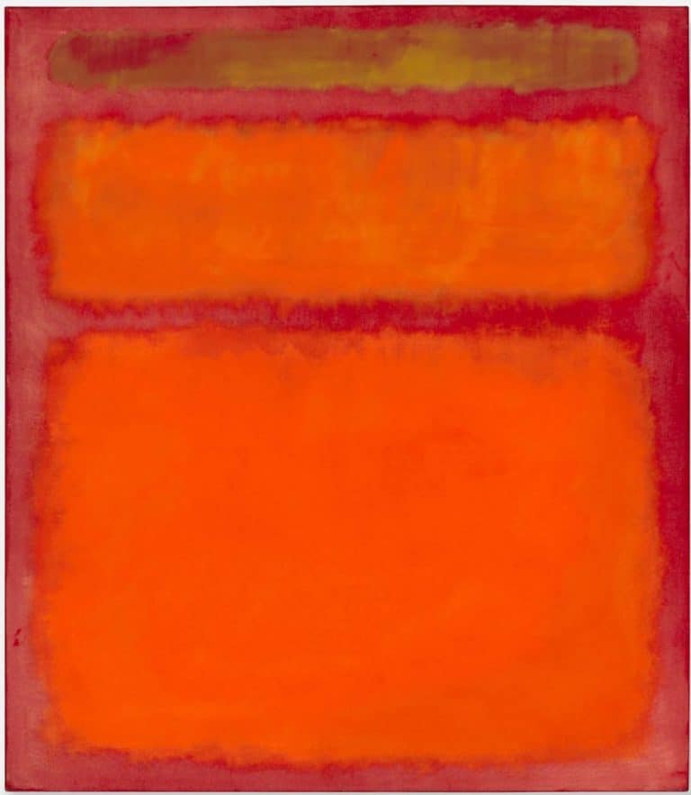 2. Mark Rothko, Oranžová, červená, žlutá