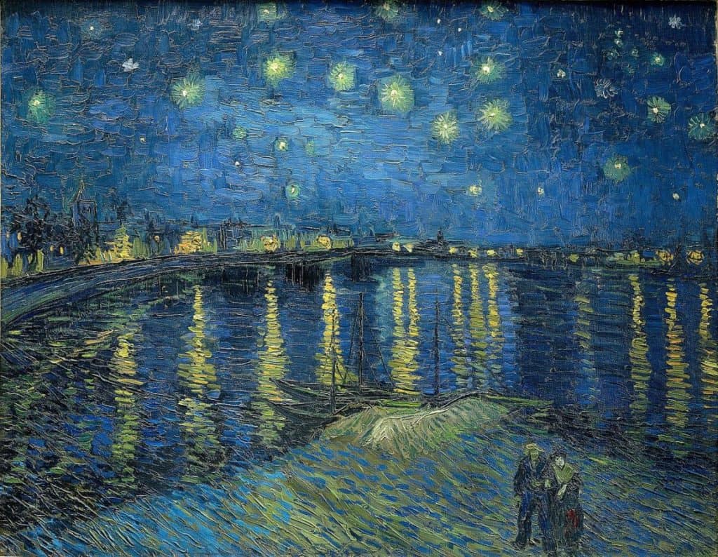 5. Vincent van Gogh, Hvězdná noc nad Rhônou