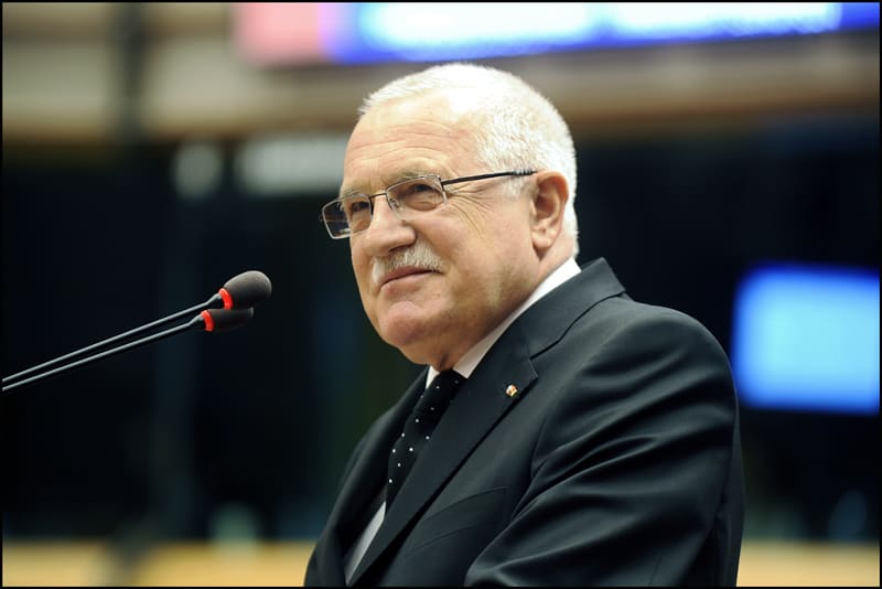 Český prezident Václav Klaus v Evropském parlamentu