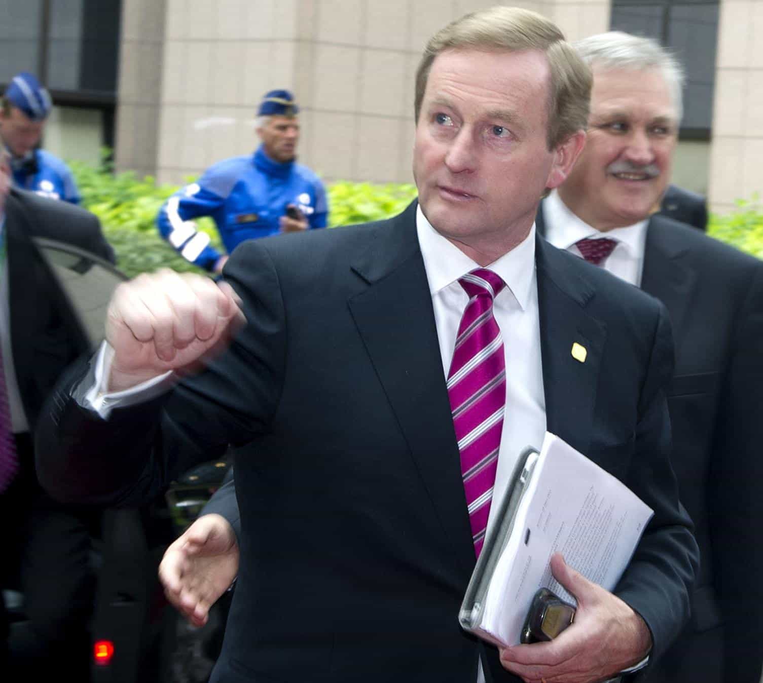 Enda Kenny, irský premiér přijíždí na Evropskou radu, 28. červen 2012