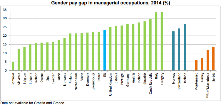 Rozdíl v platech žen a mužů v manažerských pozicích