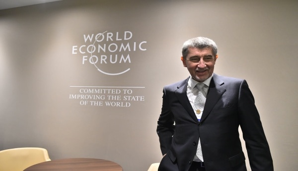 Andrej Babiš v Davosu (WEF 2018)
