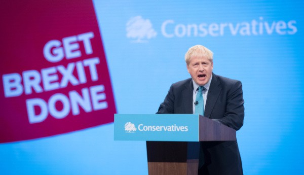 Boris Johnson na sjezdu Konzervativní strany
